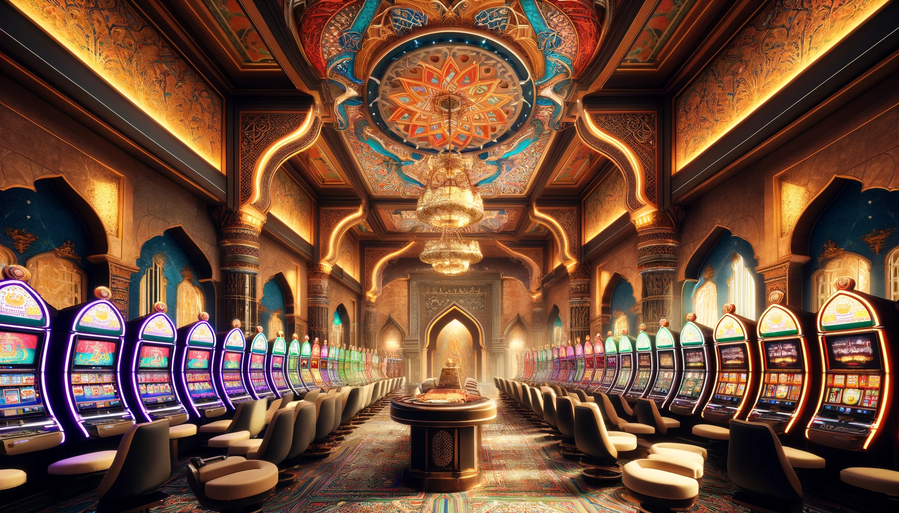 the exterior of a lavish Arabian casino