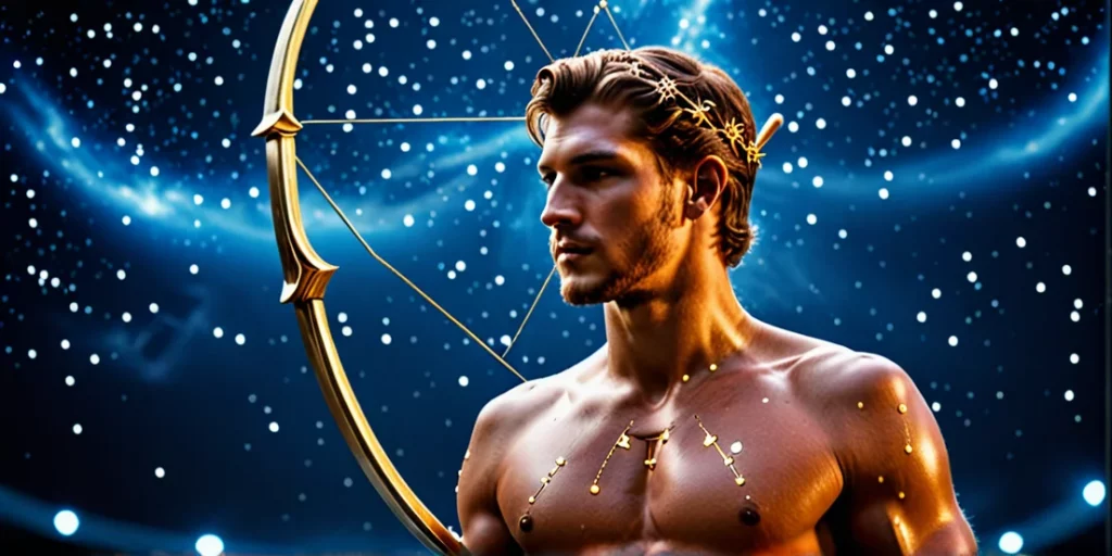 the zodiac sign Sagittarius into a man